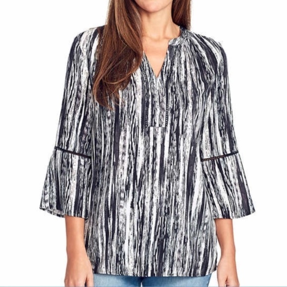 LAST ONE AVAILABLE!! - New Gloria Vanderbilt Ladies' Printed Blouse Top - Picture 1 of 10